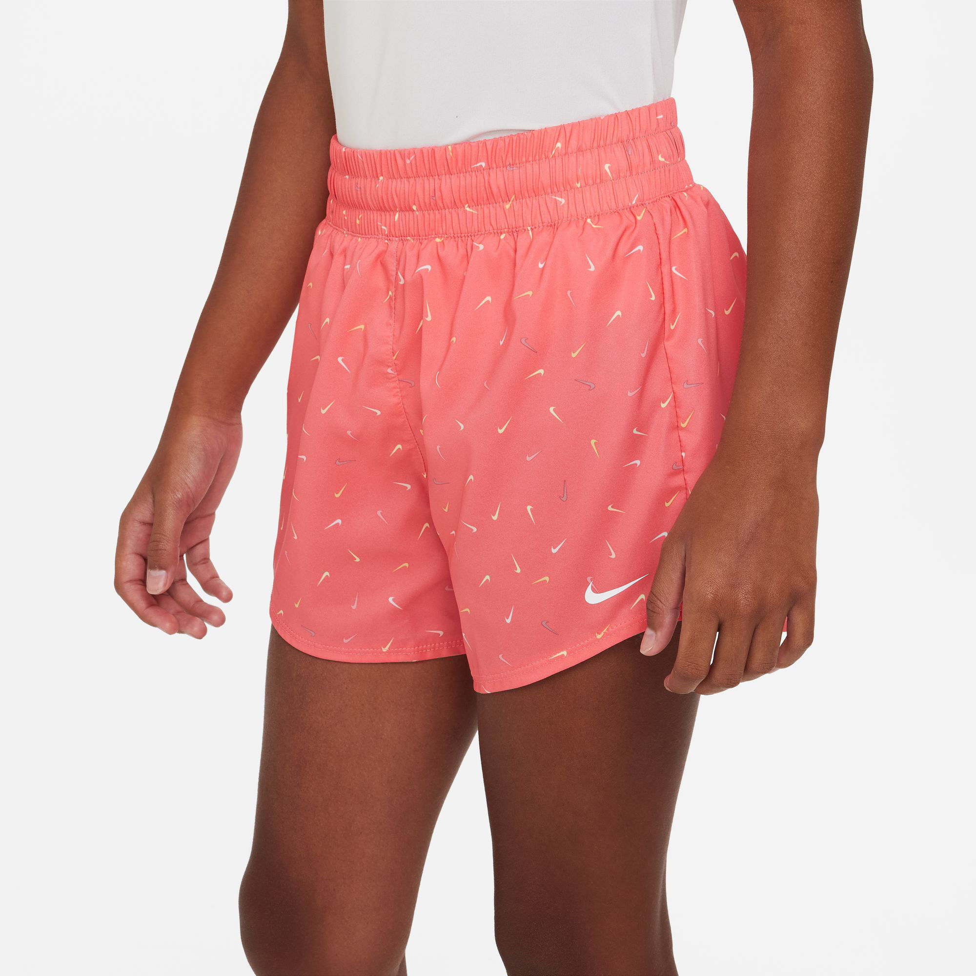 Nike Dri-Fit Big Kids High Waisted Woven Shorts Filles - Corail