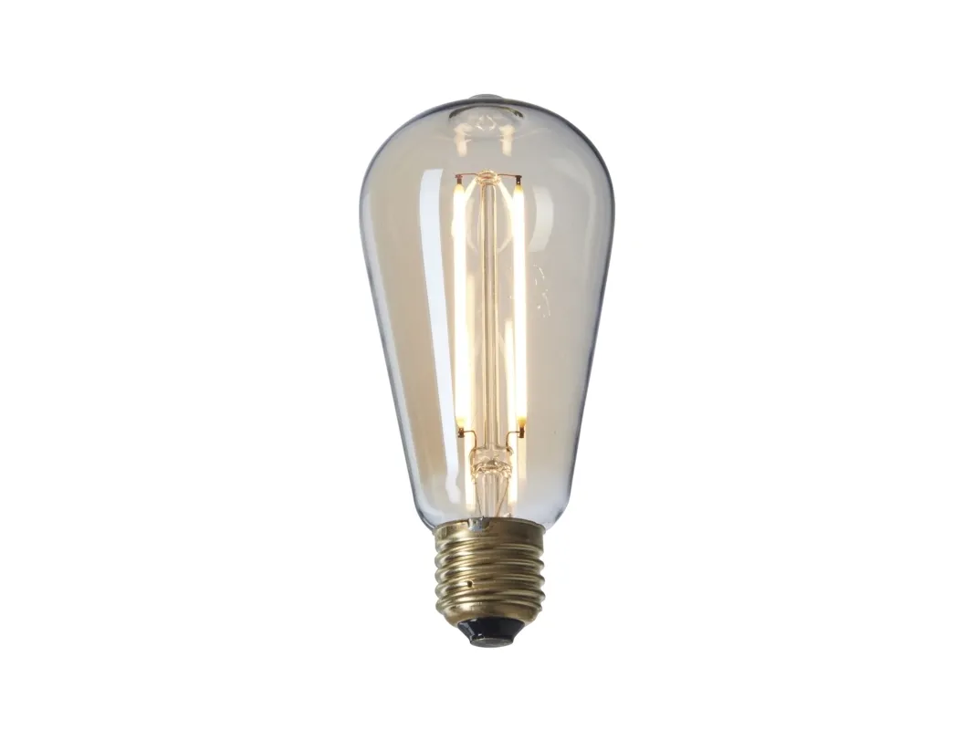 nielsen_light DEKOPÆRE LED 2W DROP DELUXE Ø64 MØRKTONET GLAS