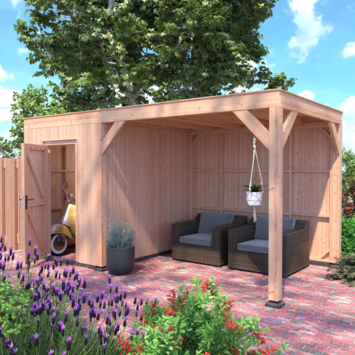 Tuinhuis Douglas 495x255cm a-symmetrisch