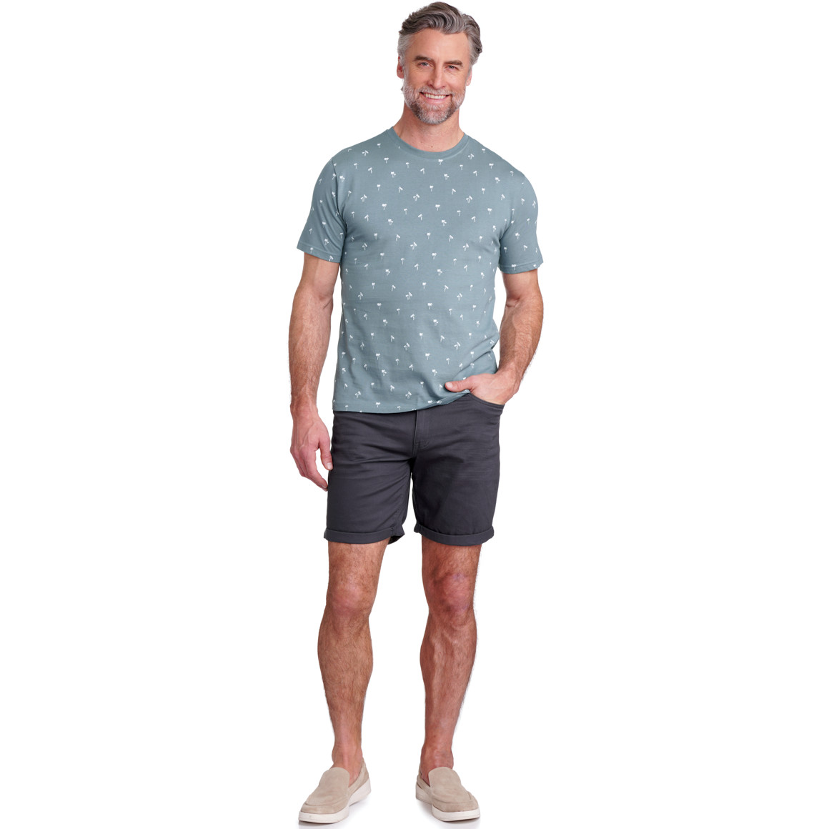 VanVaan Denim Herren Shorts im Five-Pocket-Style dunkelgrau