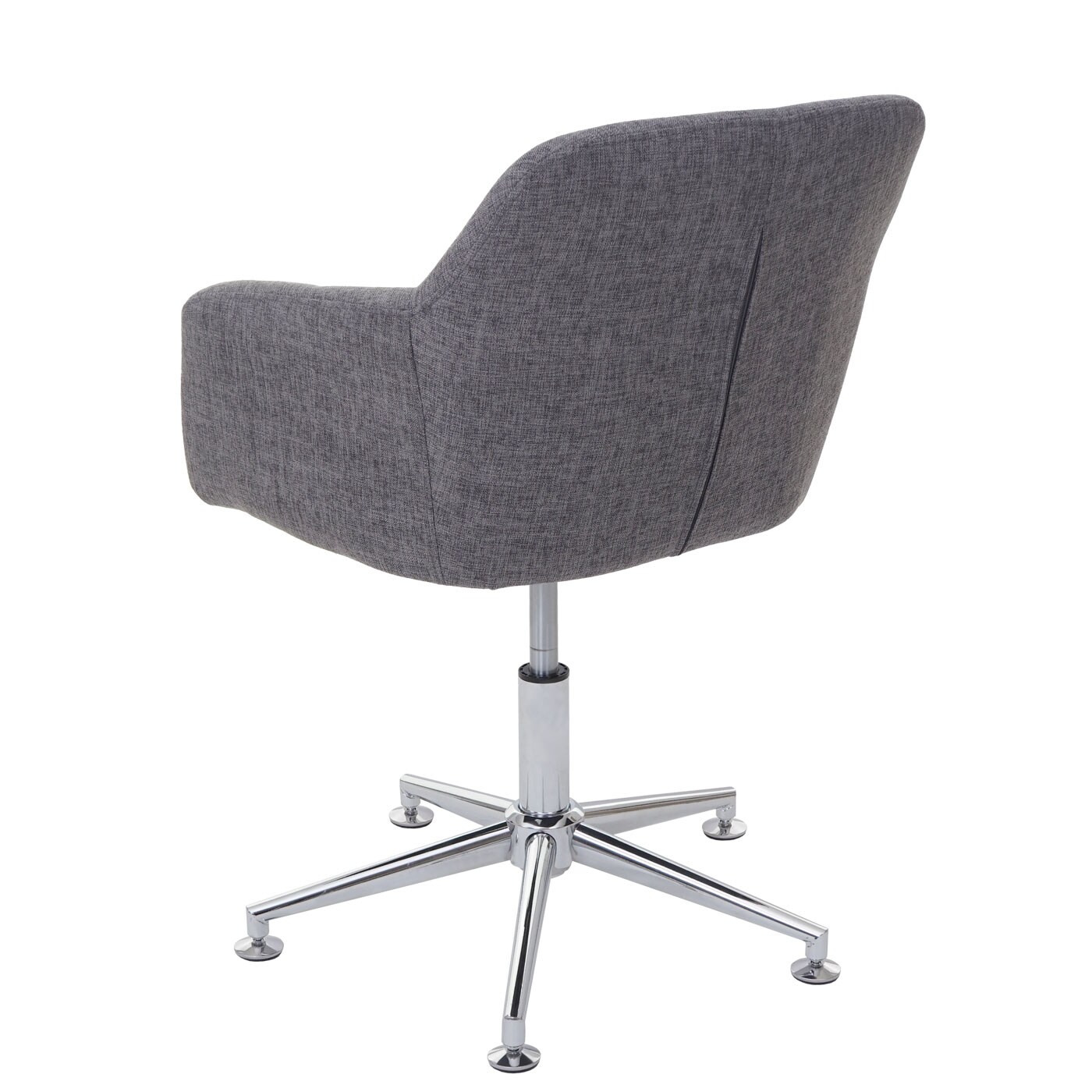 Esszimmerstuhl MCW-A74, Drehstuhl Loungesessel, höhenverstellbar ~ Textil, grau