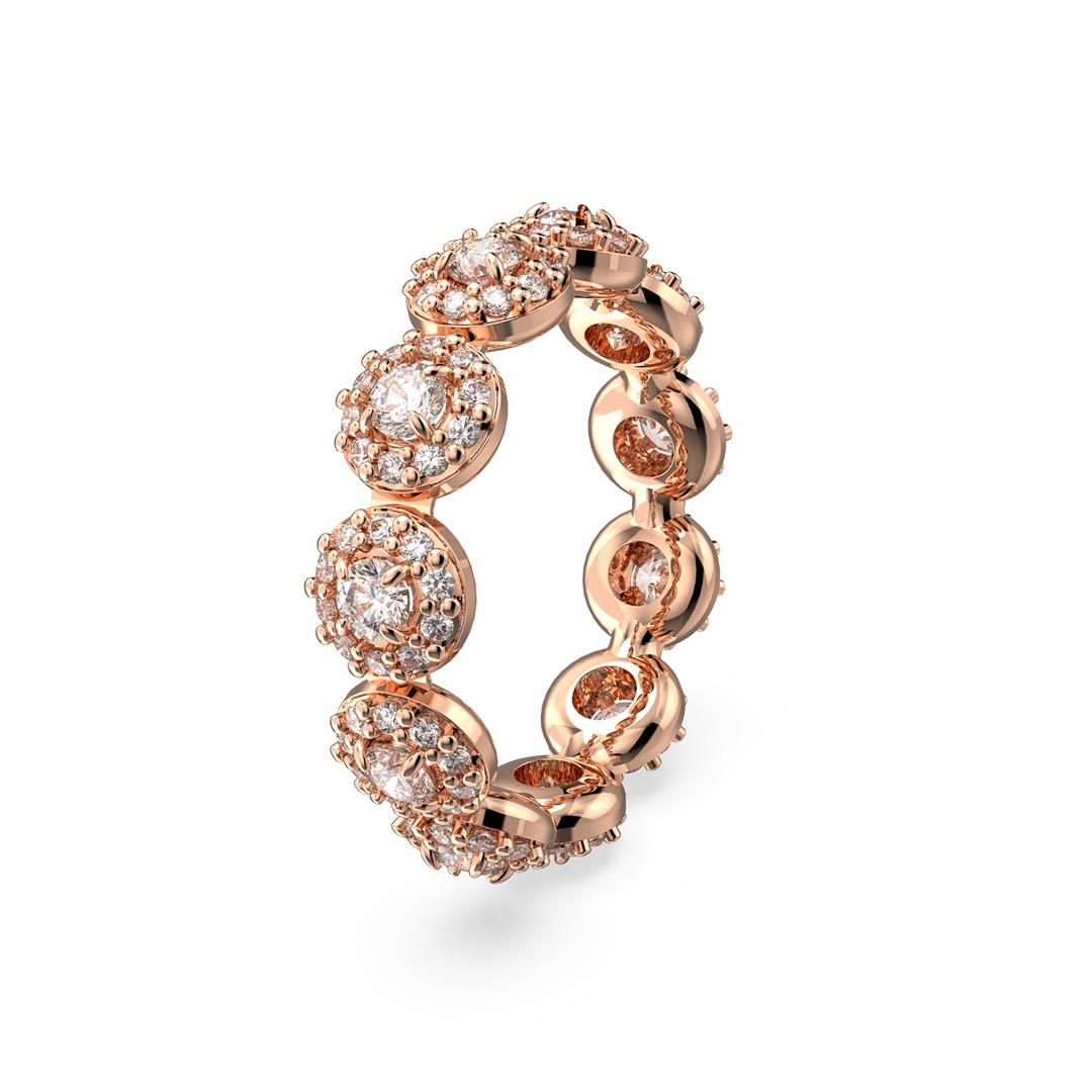 Swarovski Constella Ring Pavé, Weiss, Roségold Legierungsschicht