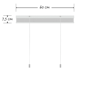 KARWEI enkel plisségordijn lichtdoorlatend wit (kleurnr. 6010) 60x180 cm (bxh)