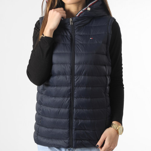 Doudoune Capuche Sans Manches Femme Heritage 4301 Bleu Marine