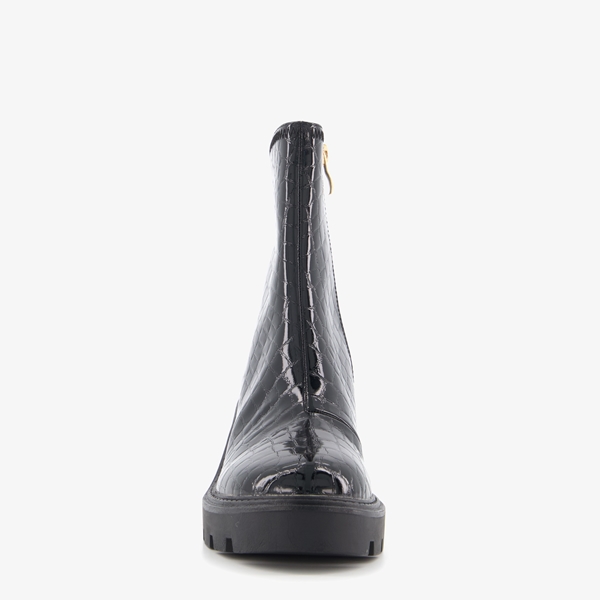Supercracks croco print enkellaarsjes met hak