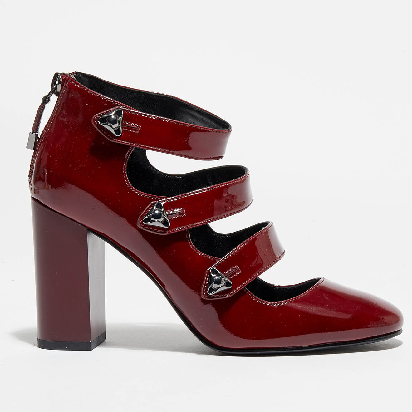 What For Babies en Cuir Verni Vic bordeaux - Talon 8,5 cm