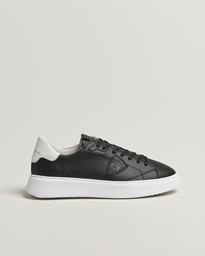 Philippe Model Temple Low Top Leather Sneakers White/Black