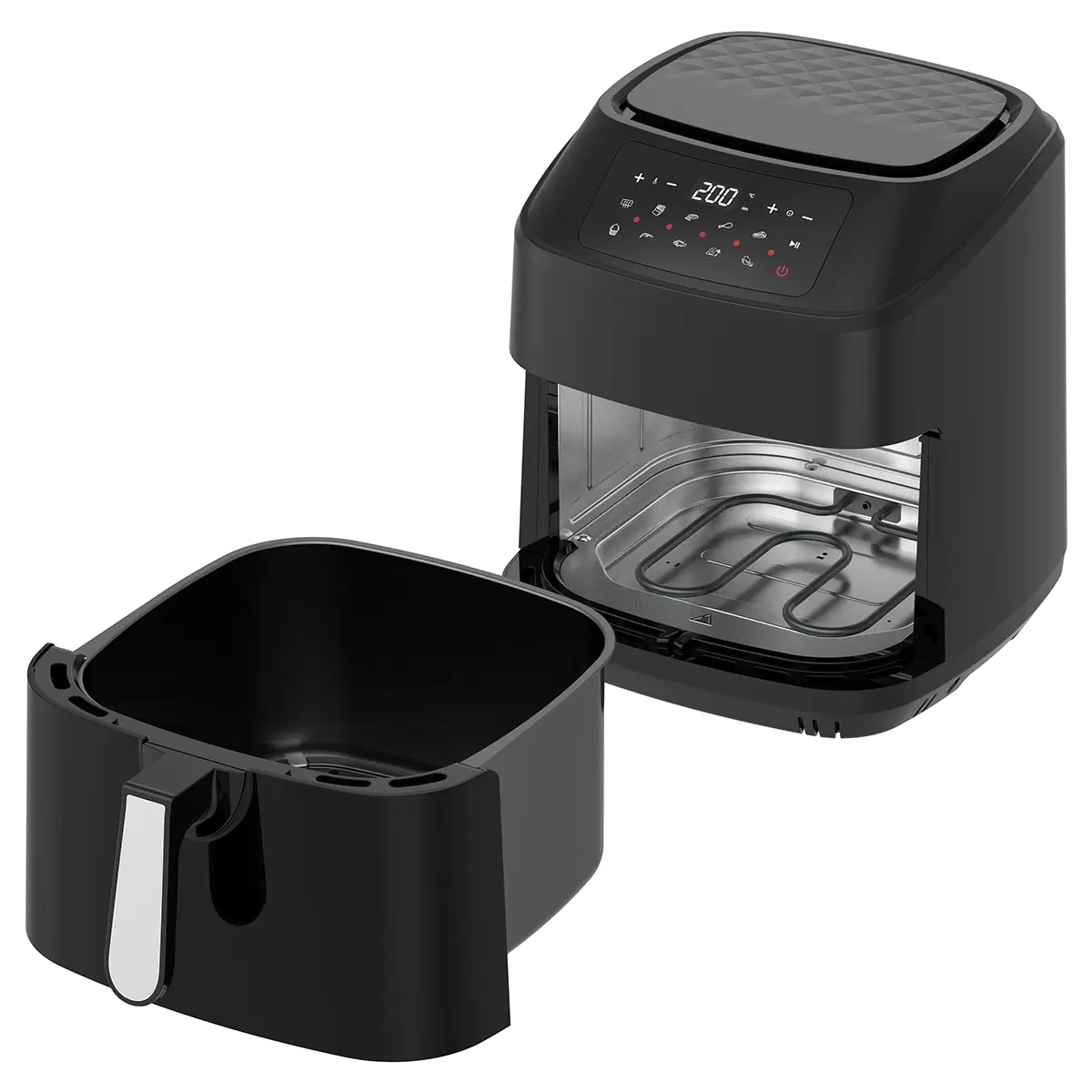 Heissluftfritteuse 9,2 Liter Schwarz