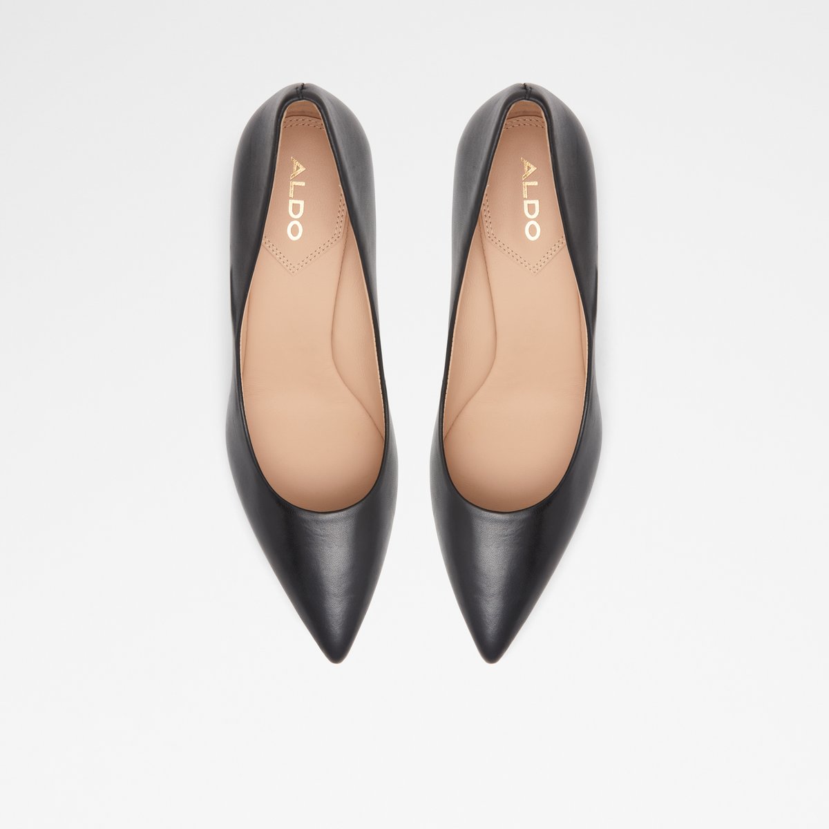 Seirith Black Leather Smooth Women Pumps
