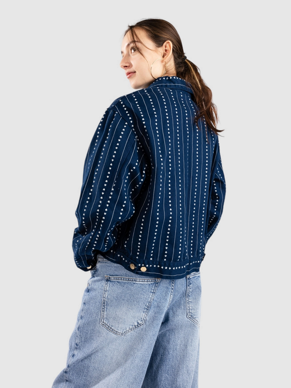 Carhartt WIP Drewe Jacket heart c pinstrink/nat/rin
