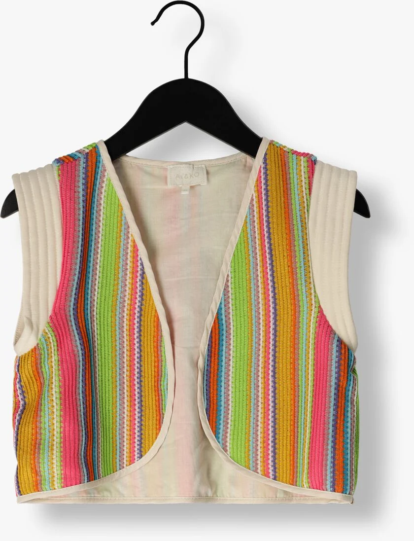 AI&KO ecru ai&ko gilet lidy stripe pes 516 g