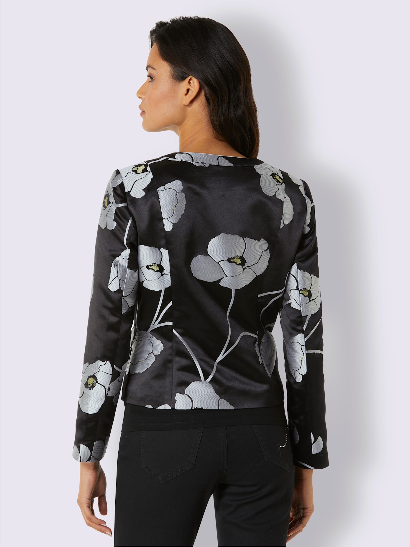 Blazer en soie et polyester mélange luxueux