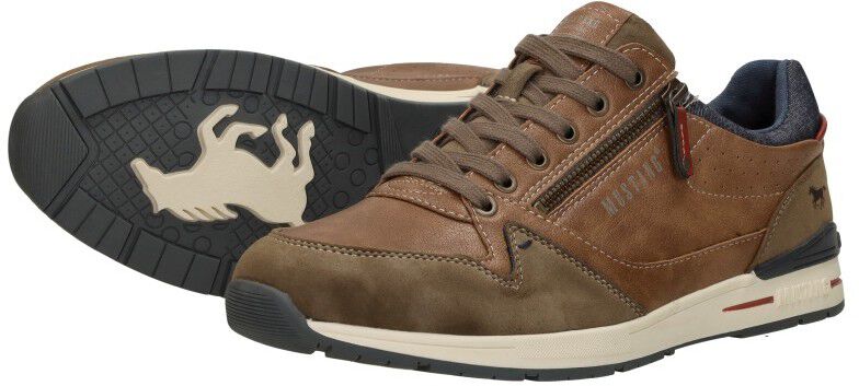 Mustang Heren sneakers cognac