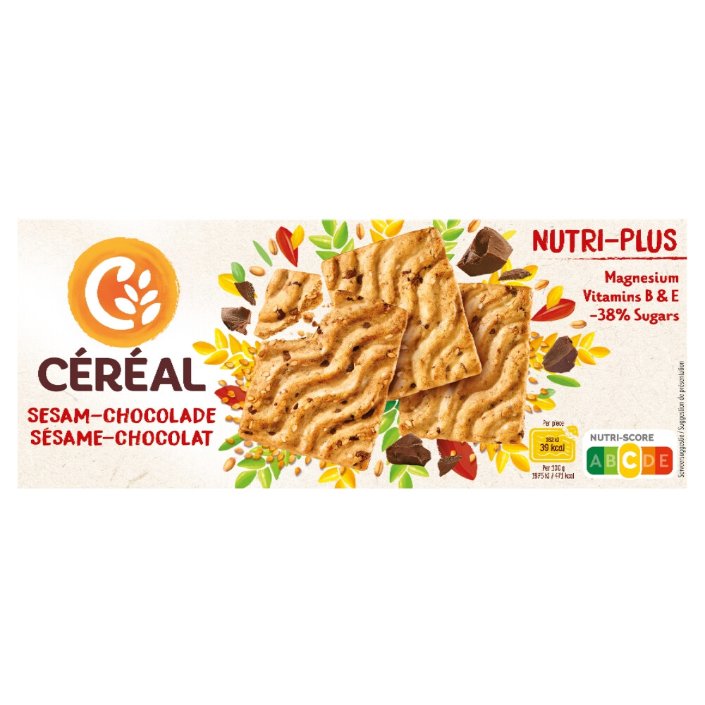 3x Céréal Koekjes Sesam Chocolade200 gr