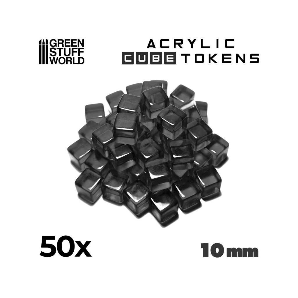 Set de 50 Cubes Transparents 10mm