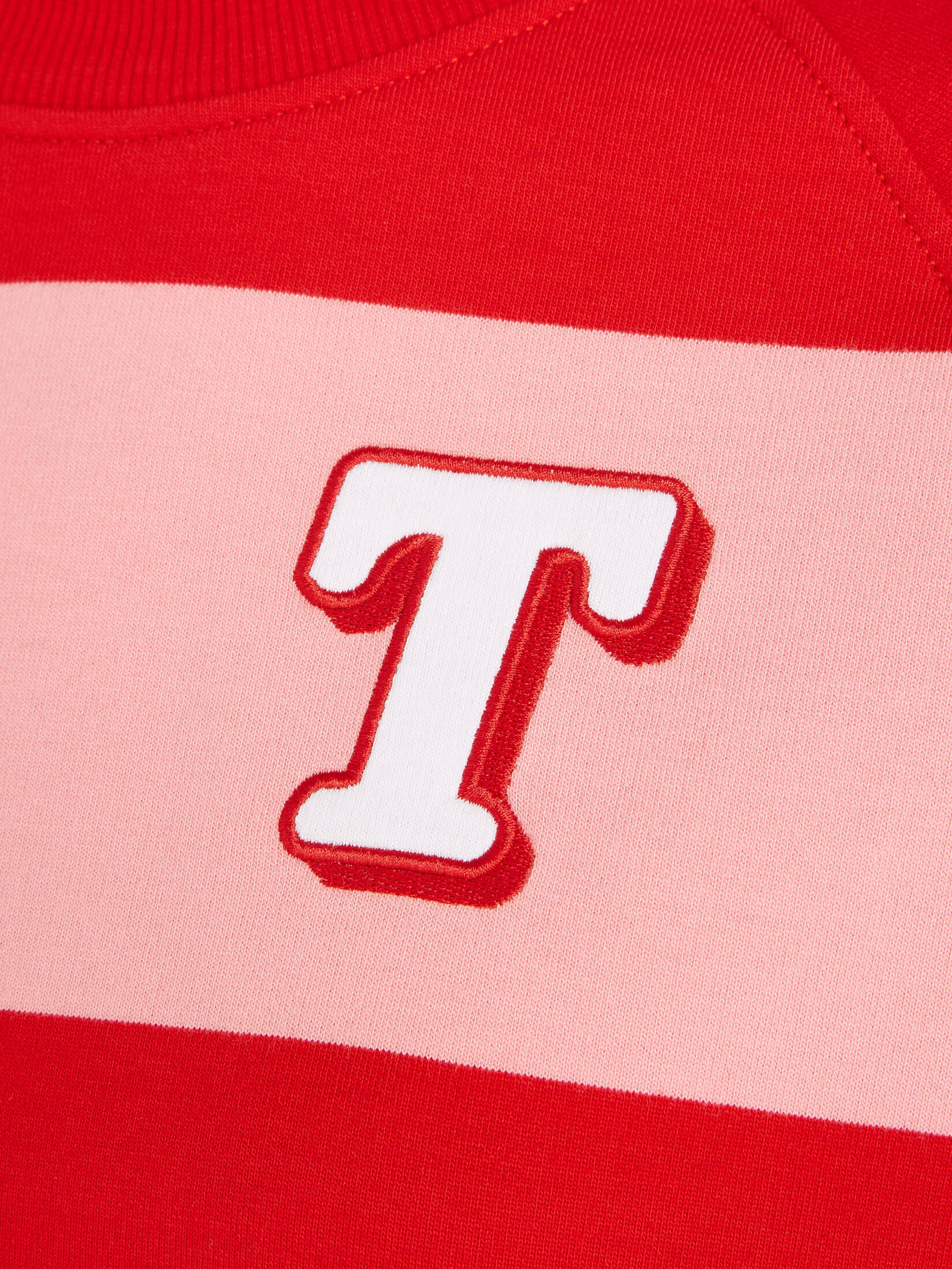 Tommy Jeans| Damen Sweatshirt TJW RLX LETTERMAN STRIPE CREW