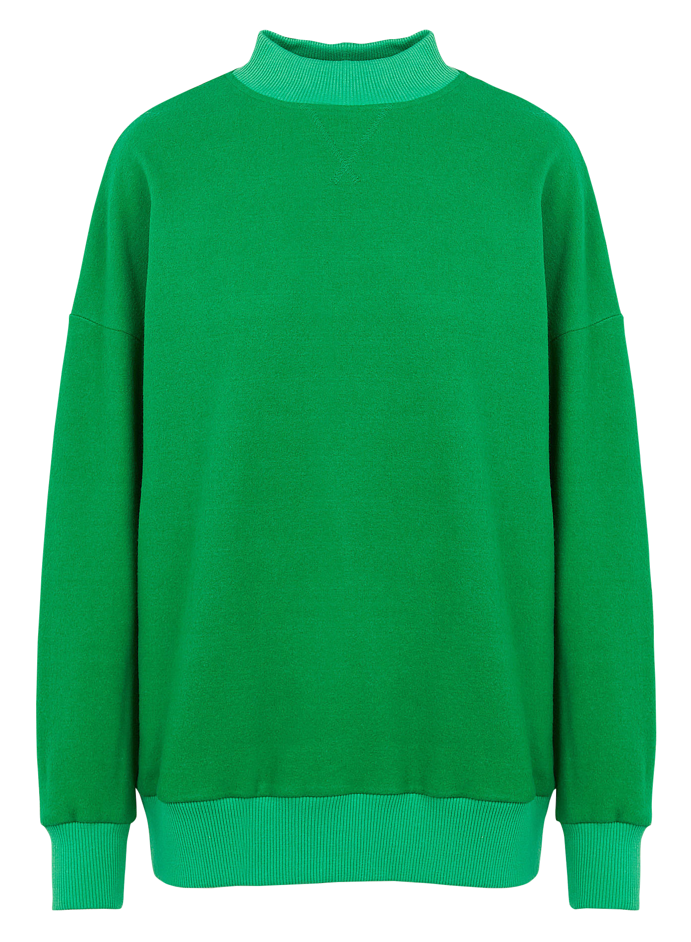TRAVIS - Sweat col rond en laine vierge mélangée| Vert