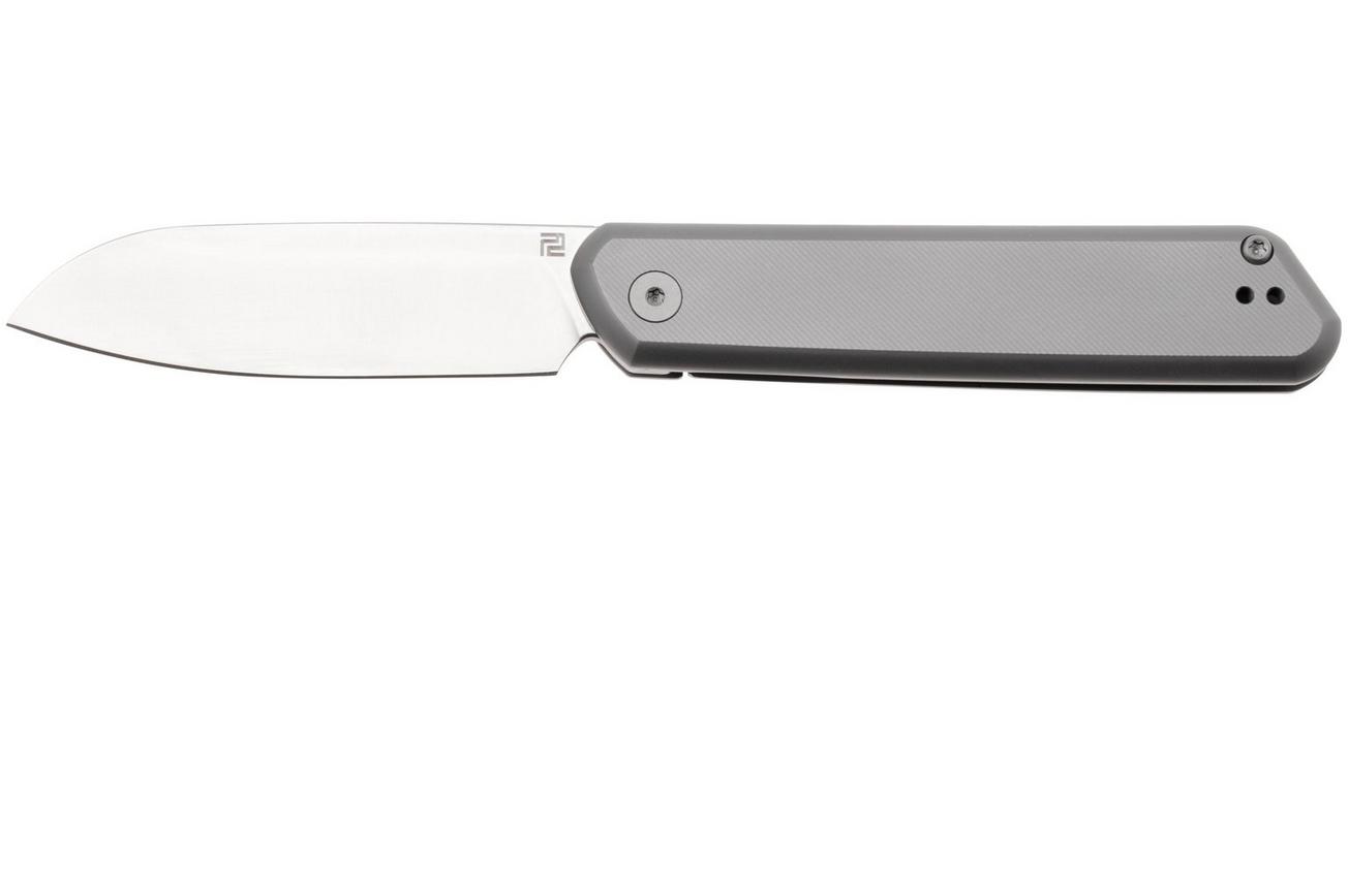 Artisan Cutlery Io 1872G-GY, Sand Polished CPM S90V, Dark Grey Titanium zakmes