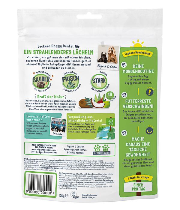 Edgard & Cooper Hundesnack Doggy Dental, Apfel