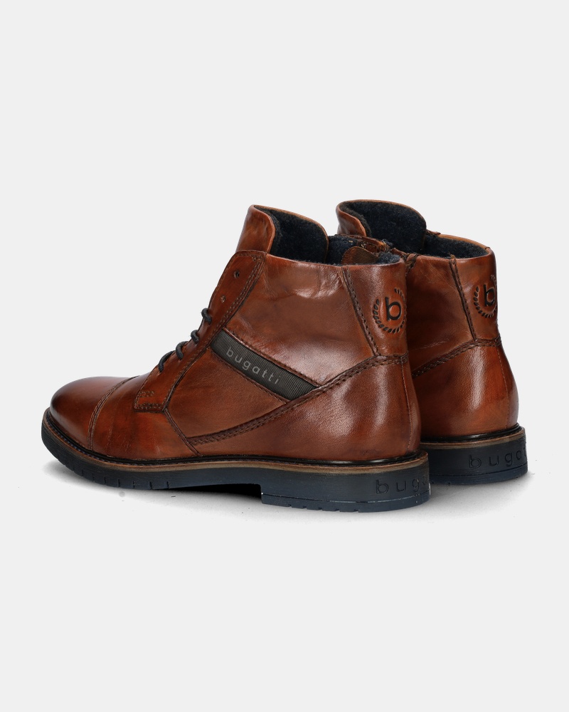 Bugatti Hoge nette schoenen  - cognac