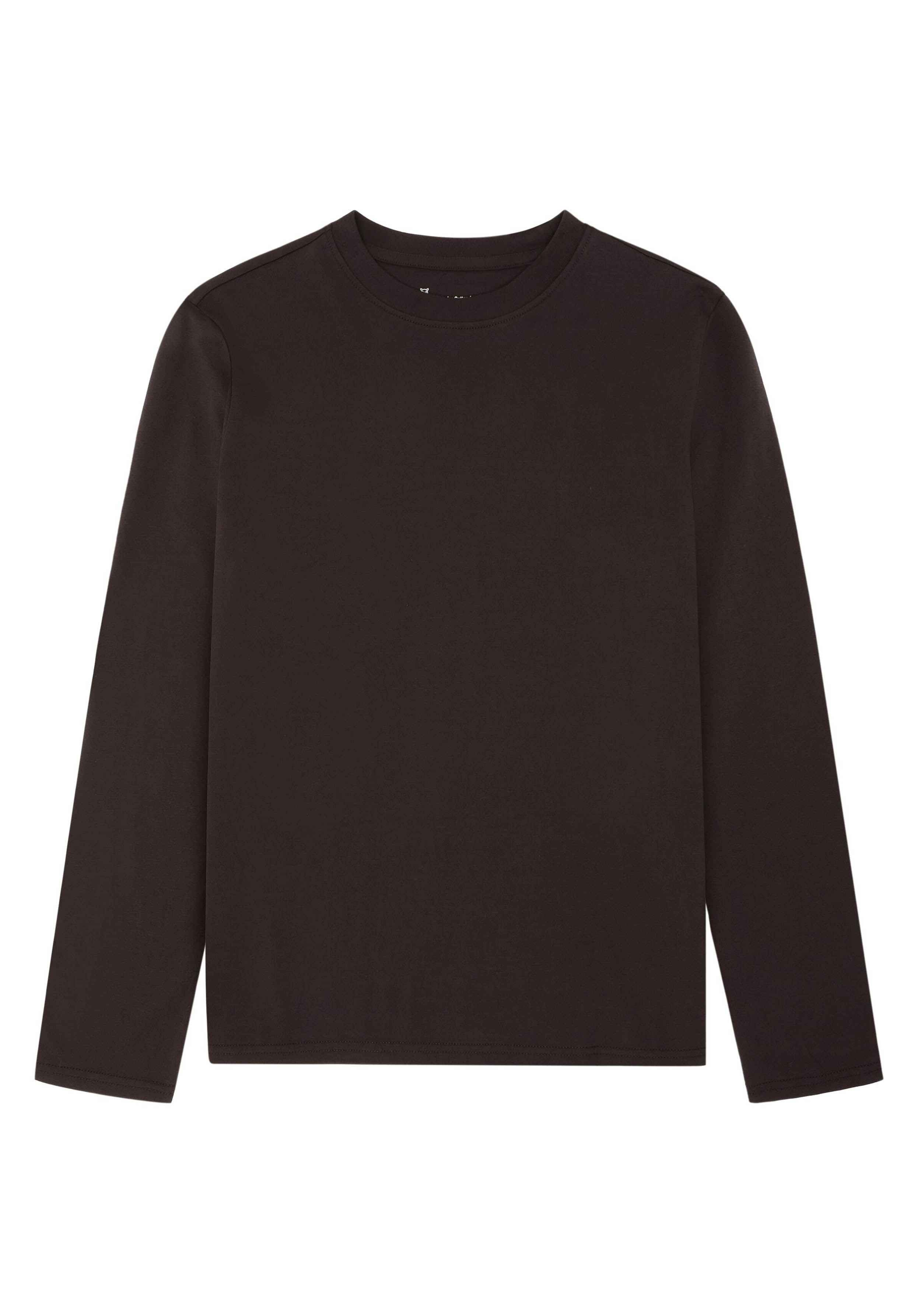 Knowledge Cotton Apparel Longsleeve Basic Pima Cotton Chocolate Torte