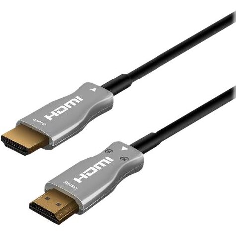 MCL MC385FO-30M câble HDMI HDMI Type A (Standard) Noir, Argent