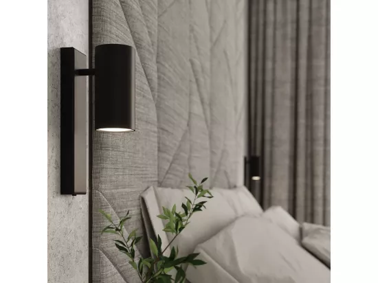 Sollux Lighting Utti Spot simple, noir, 1x GU10