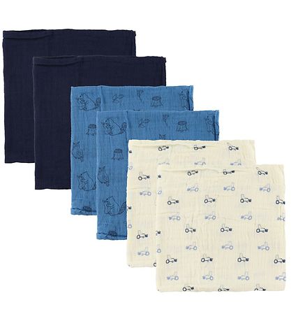 Pippi Spucktücher - 6er-Pack - 65x65 cm - Dark Navy