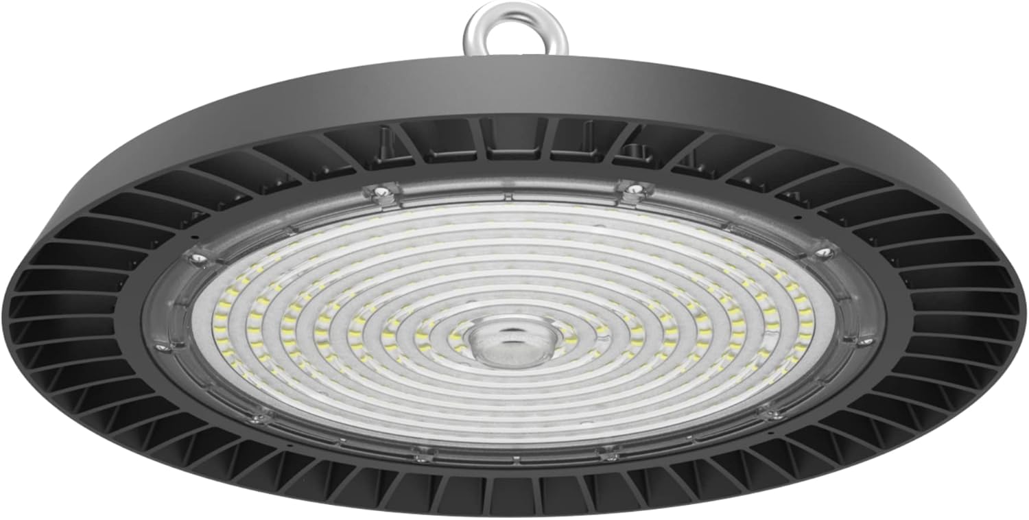 LED Hallenstrahler 200/160/120W, 174 lm/W, 4000/5000/5700K, blendarm, 90°, Leistung/Lichtfarbe einstellbar, UFO High Bay, Hallenleuchte, Industrielampe, Hallenbeleuchtung, 5-Jahre Garantie