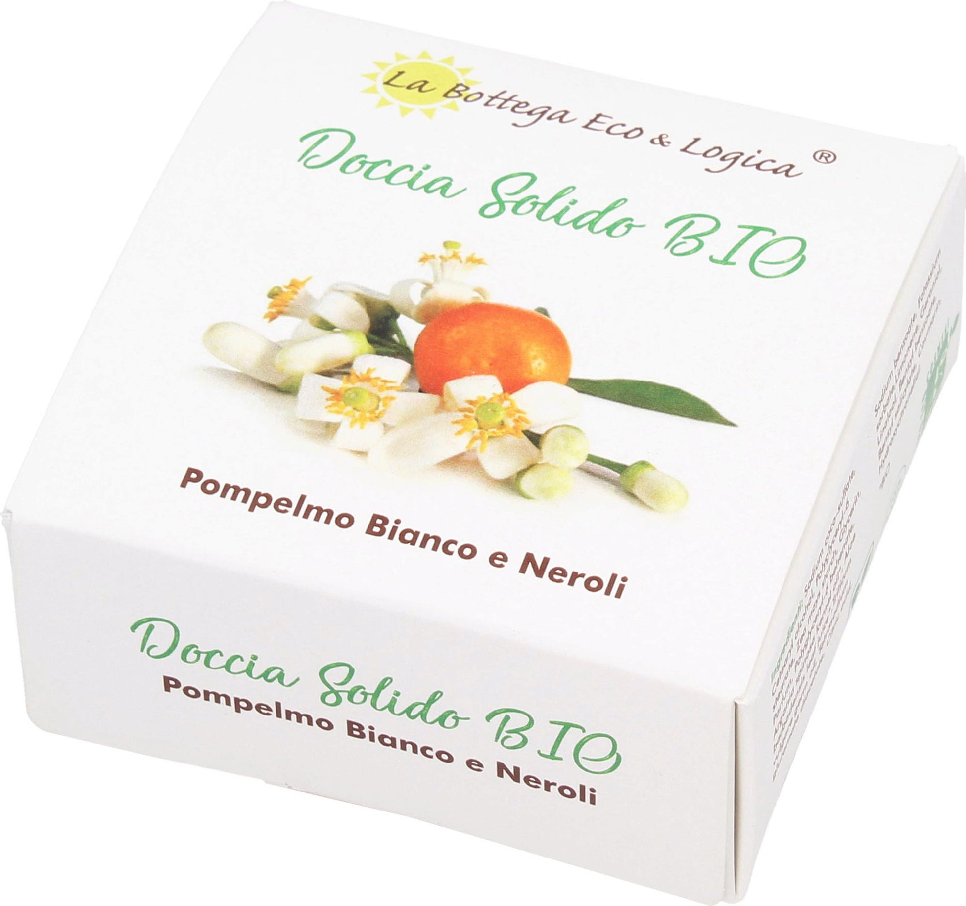 La Bottega Eco & Logica  Feste Dusche, Weiße Grapefruit & Neroli (60 g)