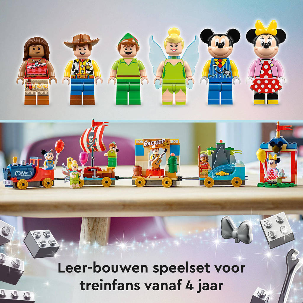 BjornDisney Feesttrein Bouwbaar Trein Speelgoed 100e Verjaardag Set 43212