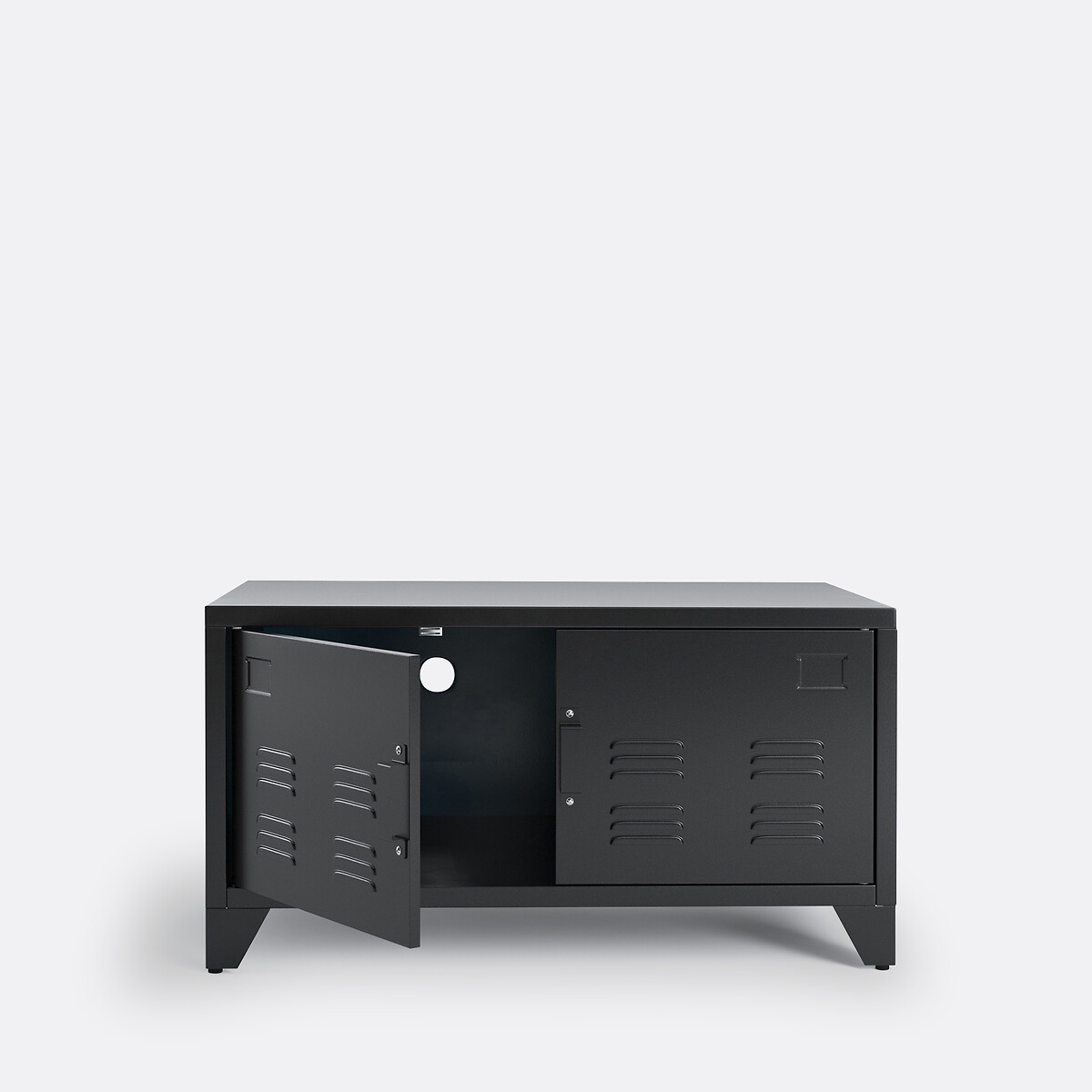 LA REDOUTE INTERIEURS<br>Móveis baixos de metal, 2 portas, Hiba