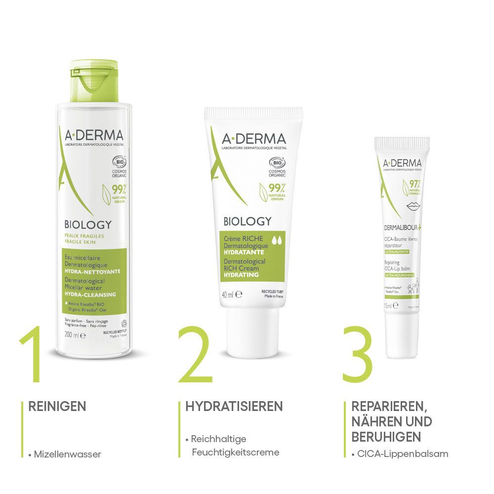 A-DERMA Dermalibour+ CICA Lippenbalsam