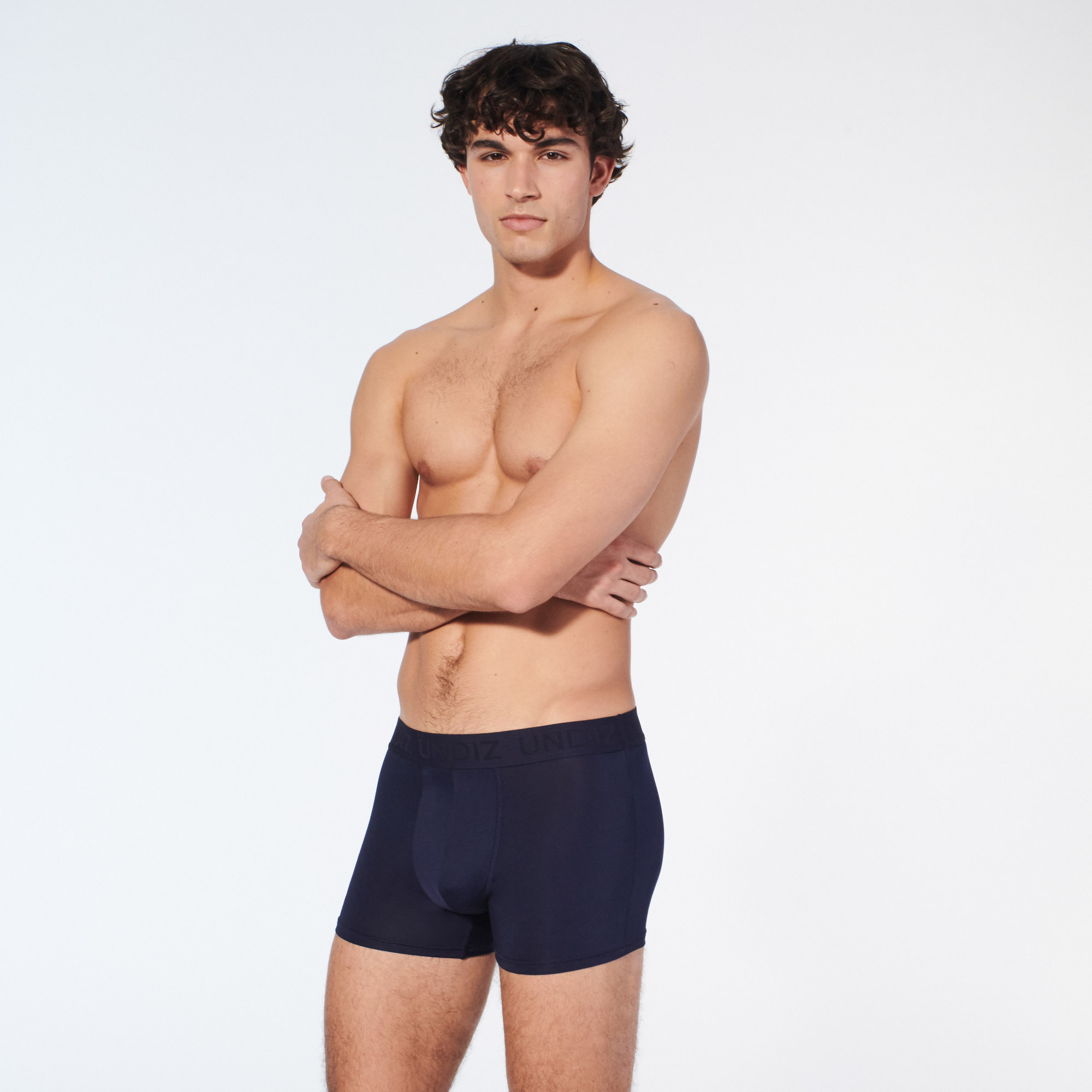 Boxer uni en microfibre