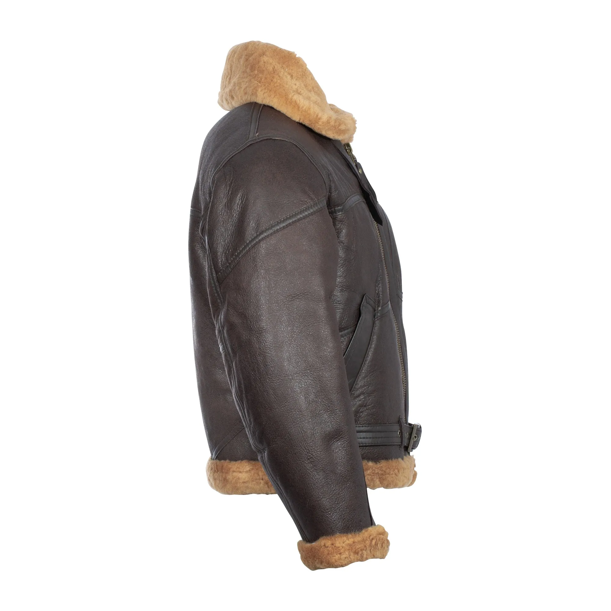 Mil-Tec -  Britische Bomberjacke RAF Lammfell