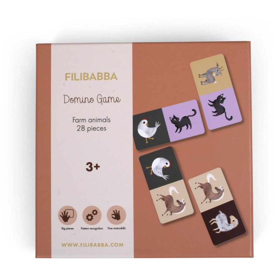 Filibabba Domino-Spiel - Bauernhoftiere
