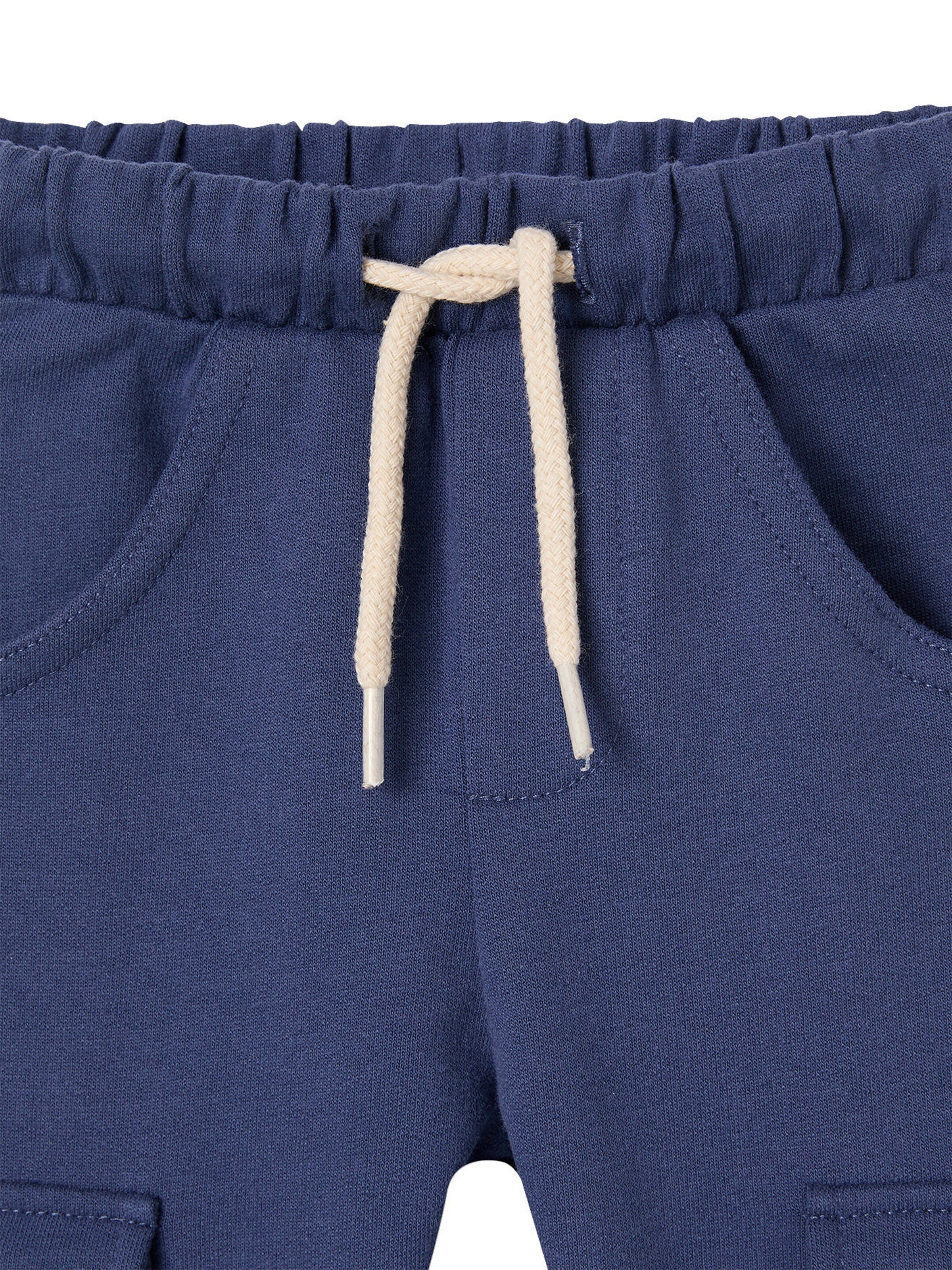 Vertbaudet Baby-Set: T-Shirt & Sweathose indigo-blau