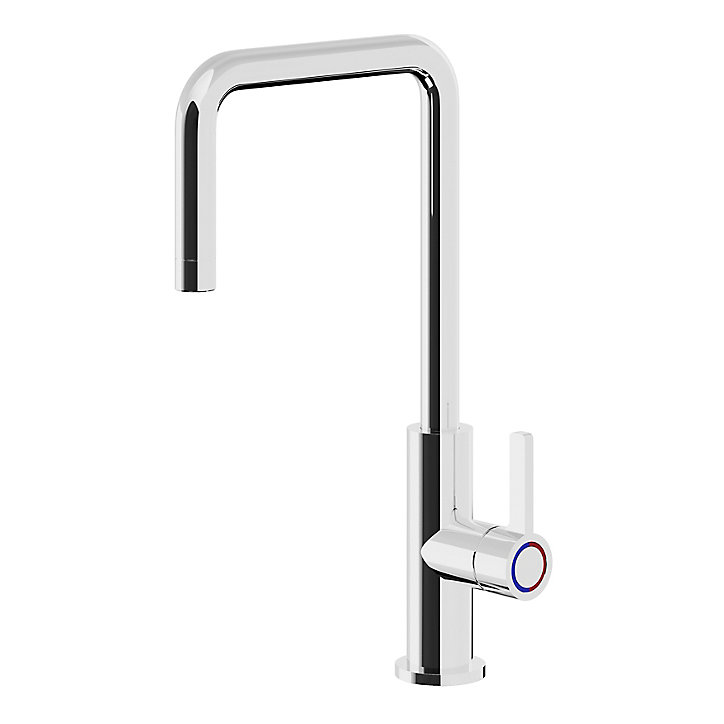 Mitigeur de cuisine chromé GoodHome Kamut
