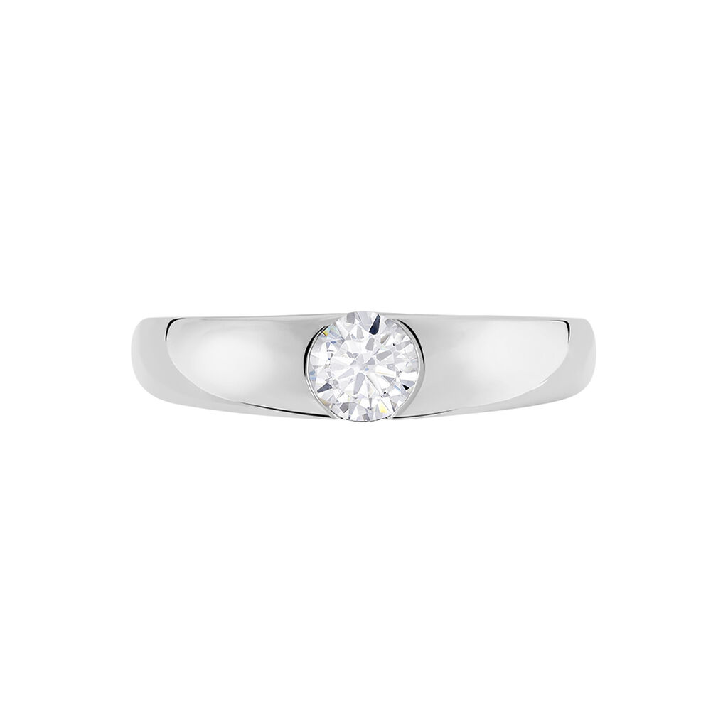 Bague Solitaire Gwendal Argent Oxyde De Zirconium