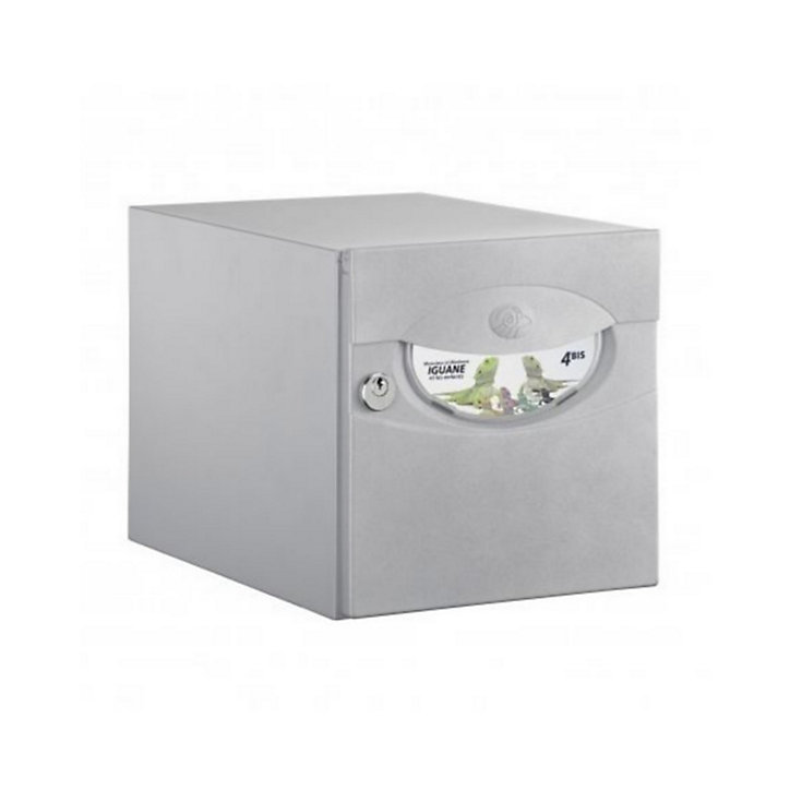 Boîte aux lettres 1 porte Decayeux Iguane Gris silver