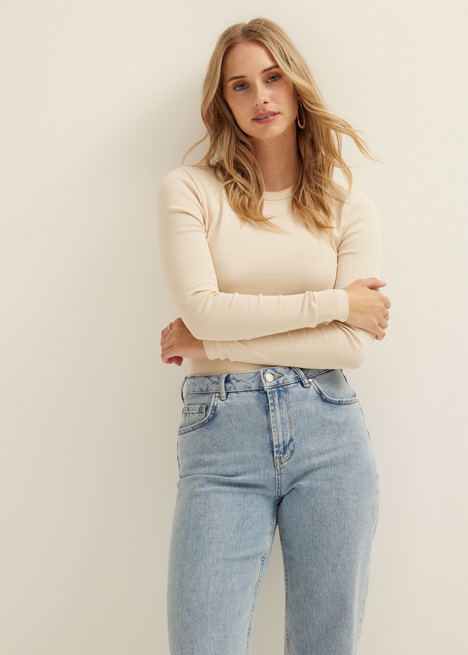 Longsleeve met rib