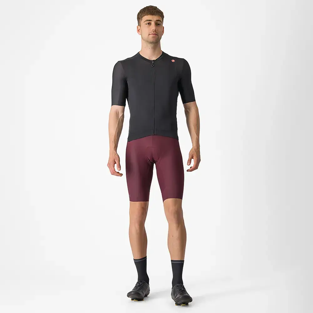 Castelli Espresso Fietsshirt Korte Mouwen Zwart/Donkergrijs Heren