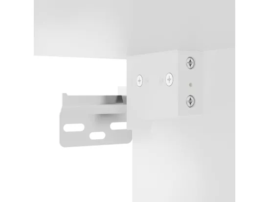 Armoire murale avec portes en verre blanc 68,5x37x35 cm