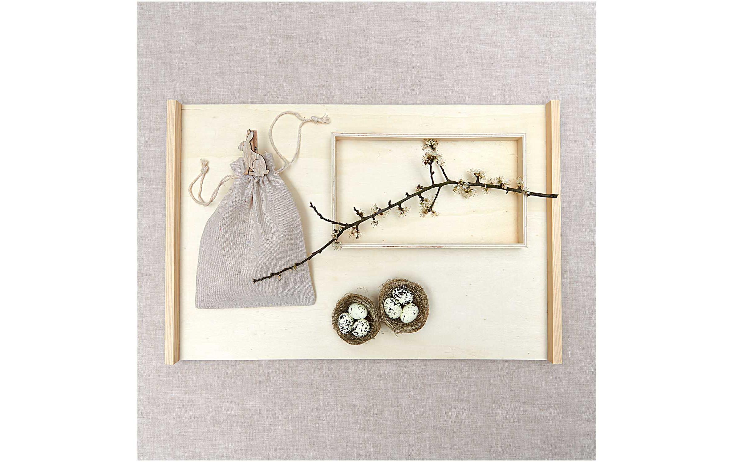 Osternest mit Eiern 6.5 cm, 2 StückOsterdekoration