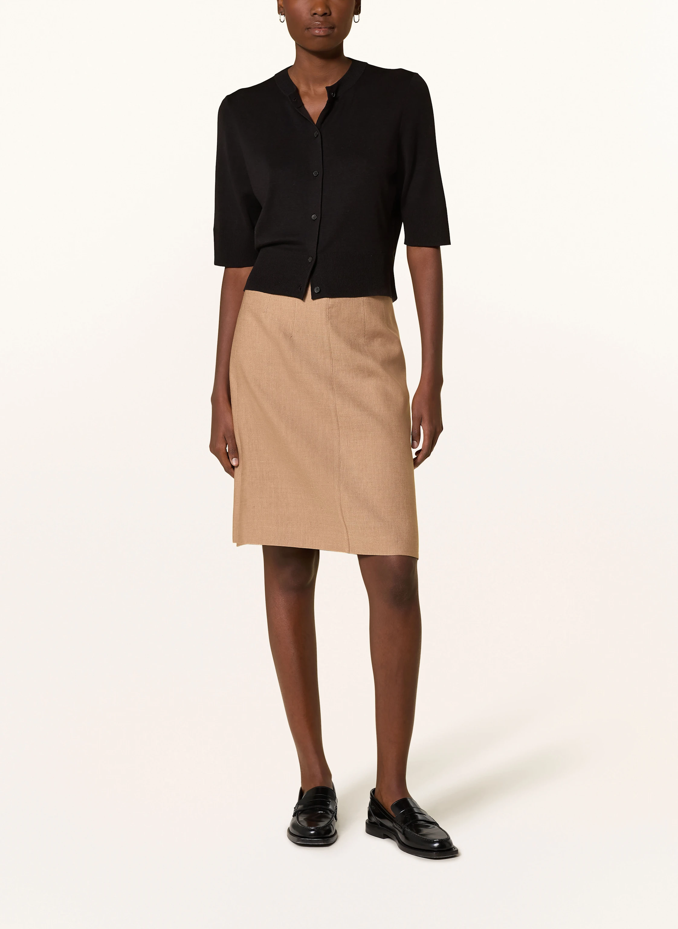 windsor. Strickjacke aus Seide mit 3/4-Arm