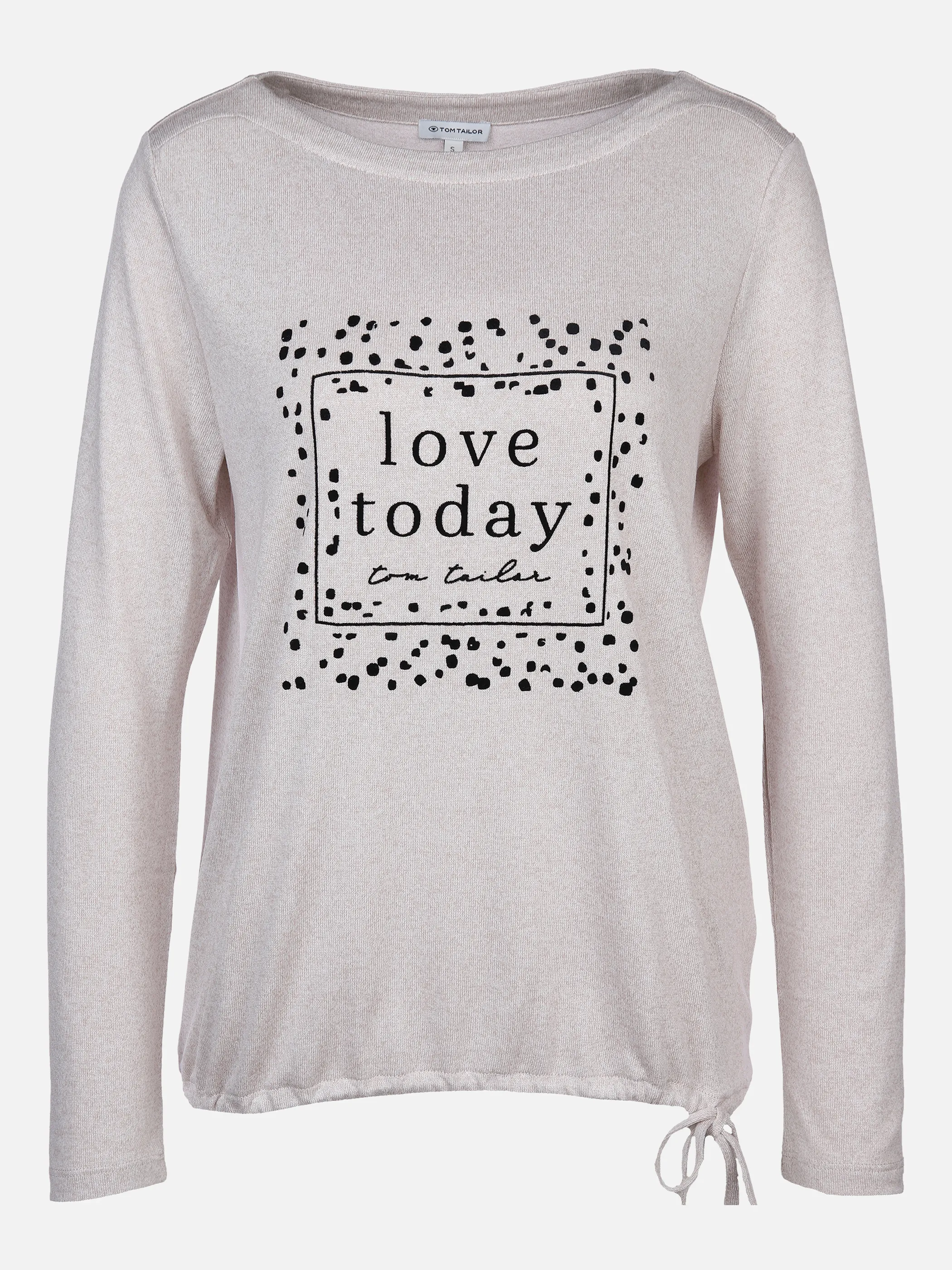 Damen Shirt mit geflocktem Print