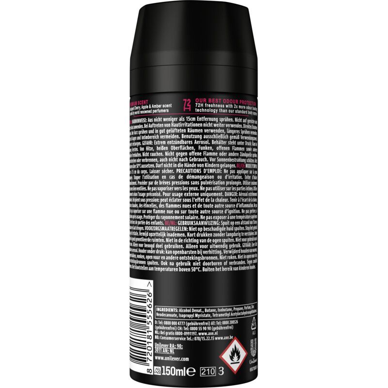 Axe Cherry fizz deodorant bodyspray
