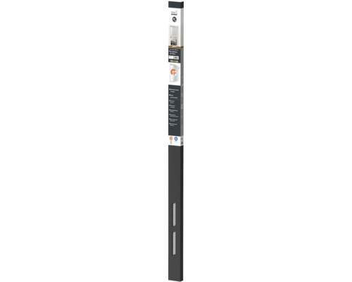Hordeur aluminium XL schroefmontage wit 120x240 cm