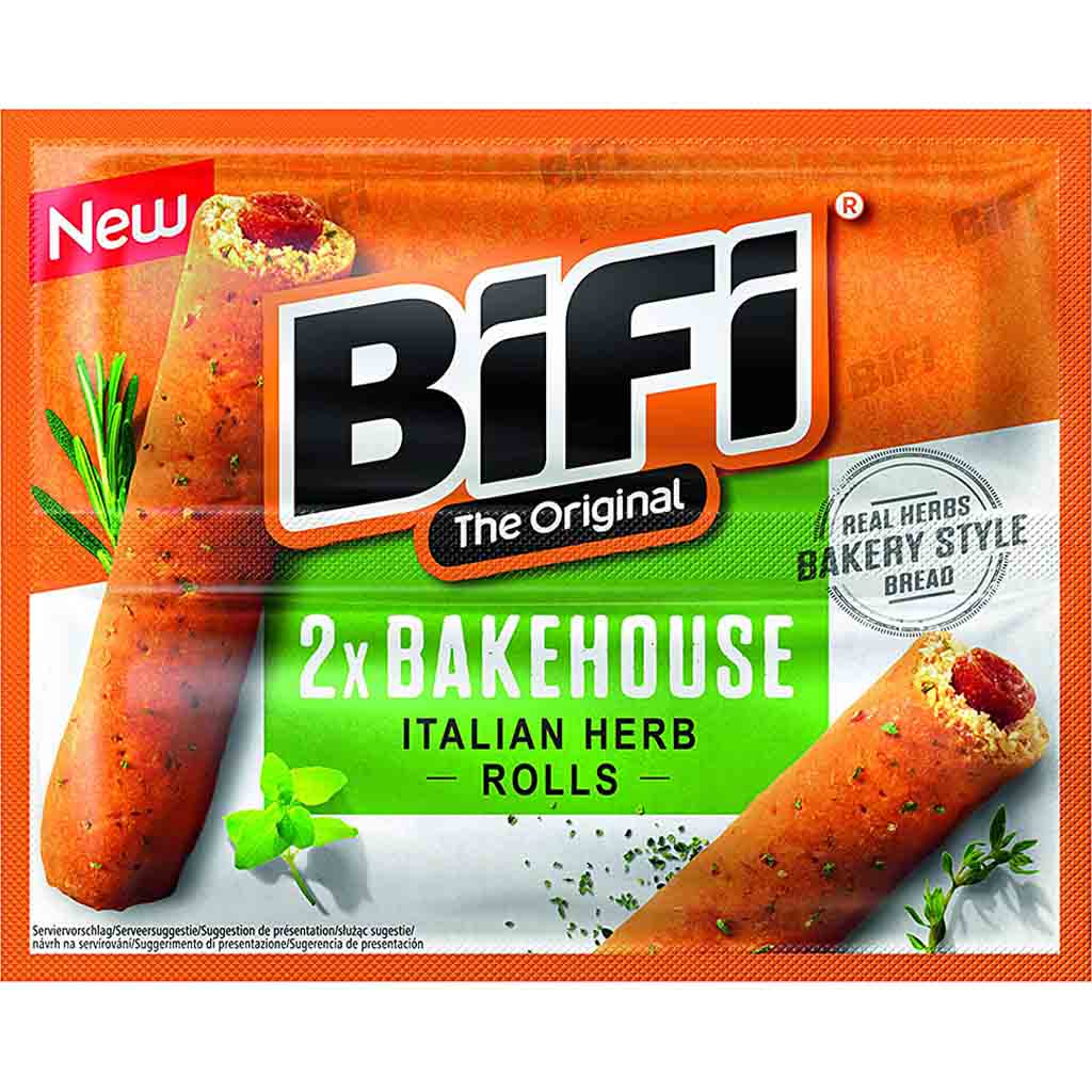 BiFi Bakehouse Roll mit italienischen Kräutern 12x2er 80g=960g MHD:22.3.25