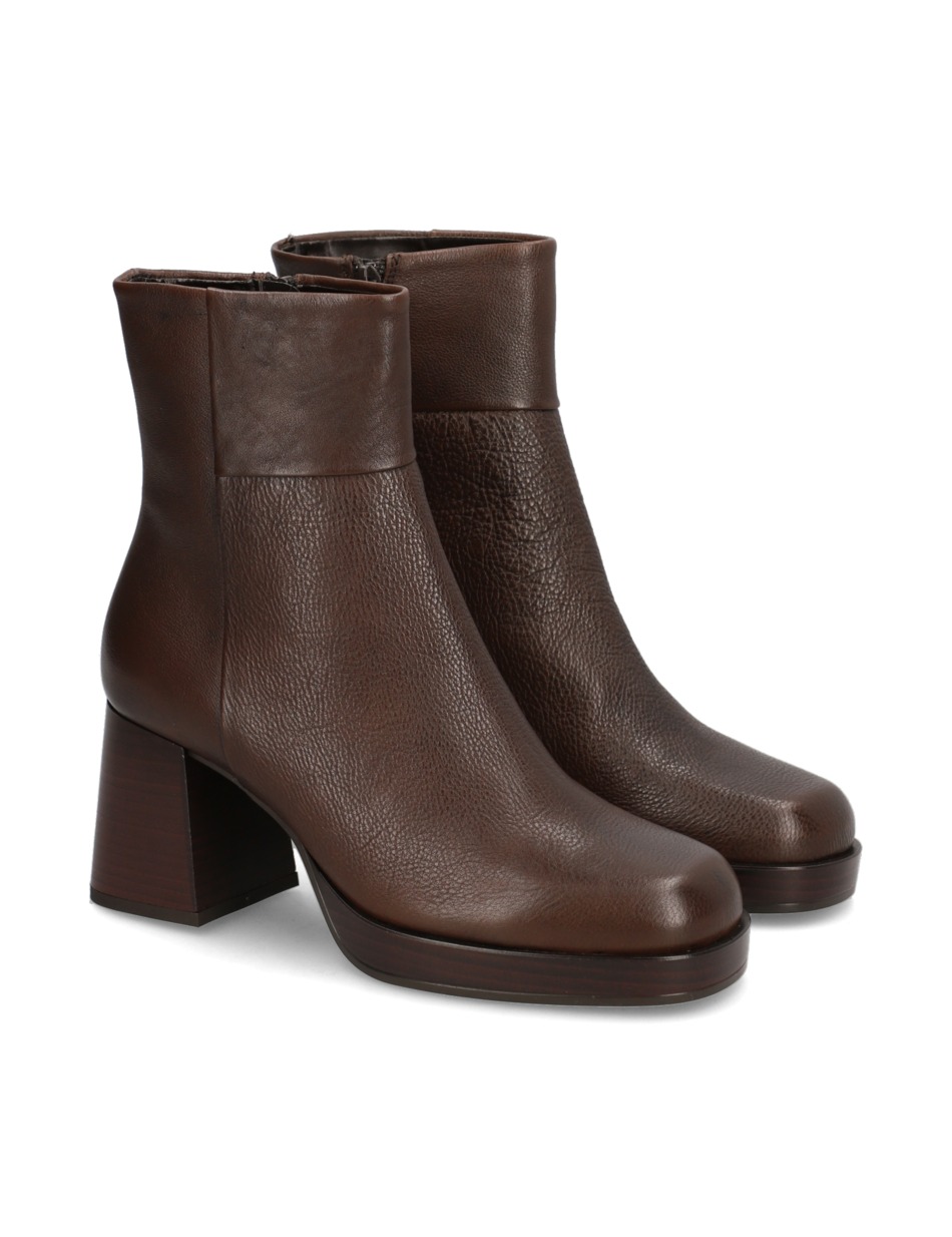 Glattleder Stiefelette